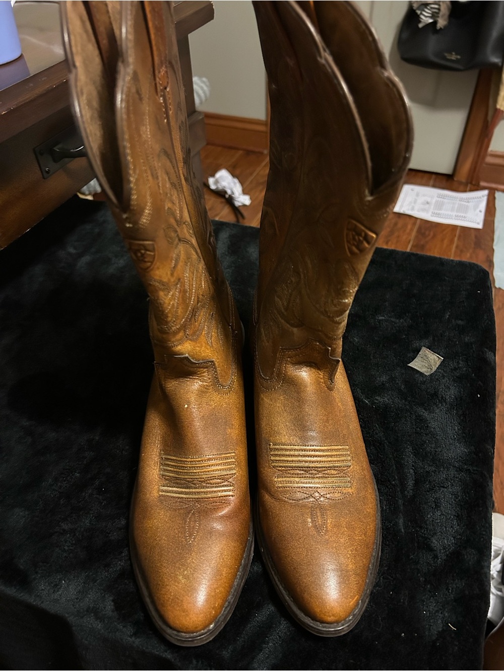 Ariat Men's Tan Leather Western Cowboy Boots